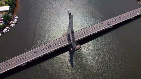 Die-Lekki-ikoyi-Verbindungsbrücke-Ist-Ein-Beliebtes-Wahrzeichen-In-Lagos,-Nigeria