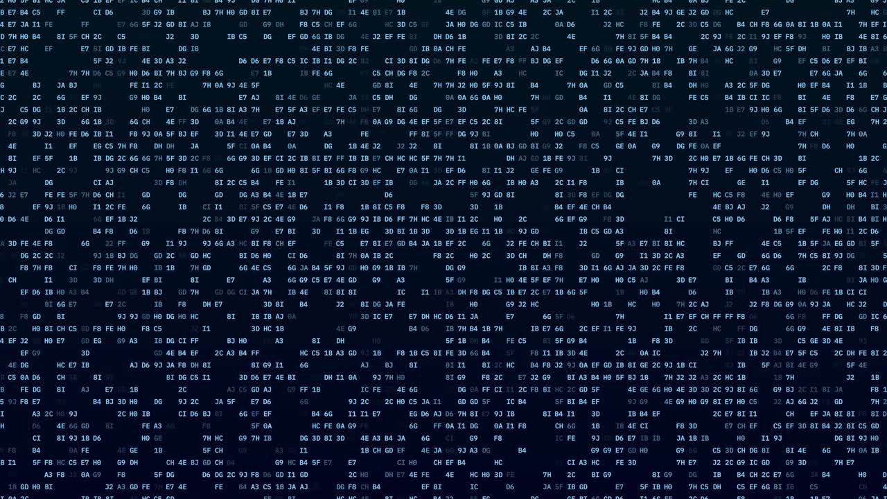 Futuristic Information Technology Background: High-Tech Binary Code Animation