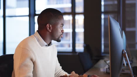 fast food, delivery and business man in office