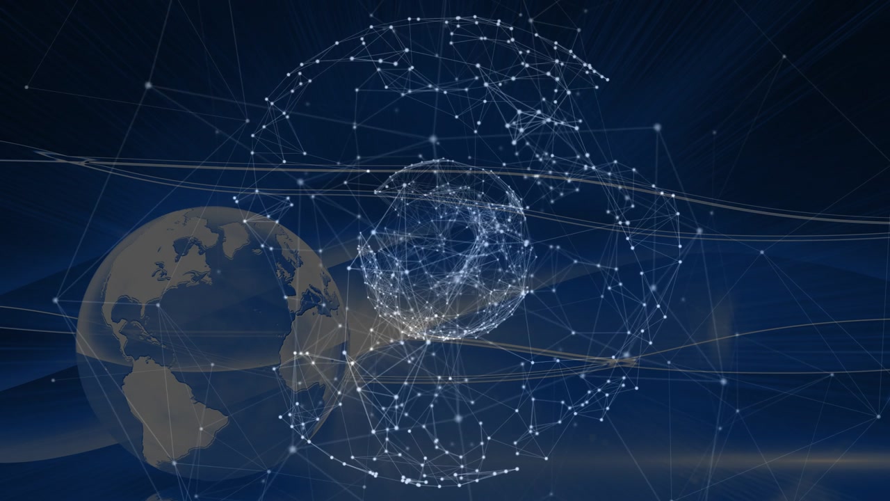 Abstract Global Network Connection with Rotating Plexus Spheres and Earth