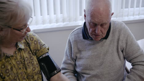 elderly care and blood pressure monitoring