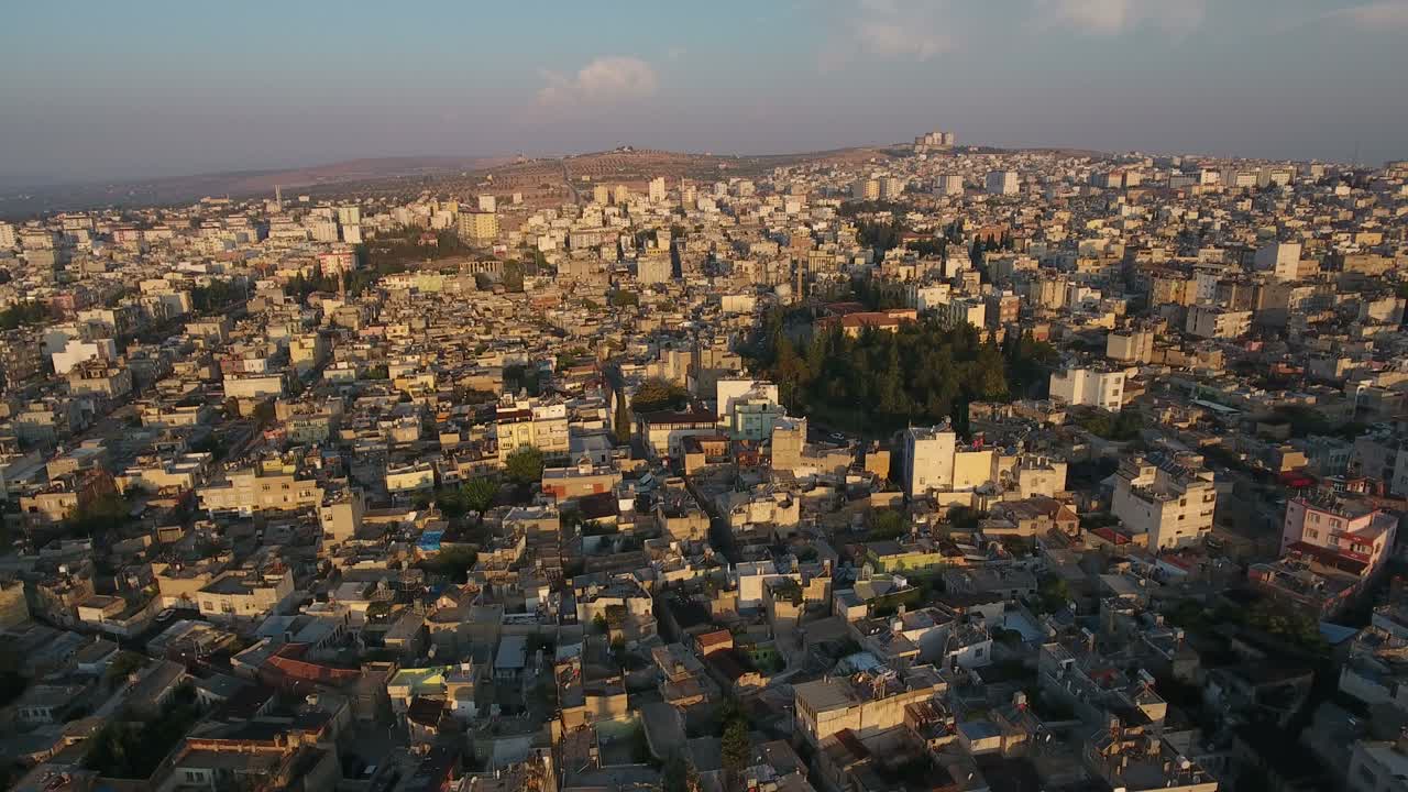 vista aérea de la ciudad de kilis, cerca de la frontera con siria.