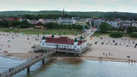 ahlbeck pier seen from above