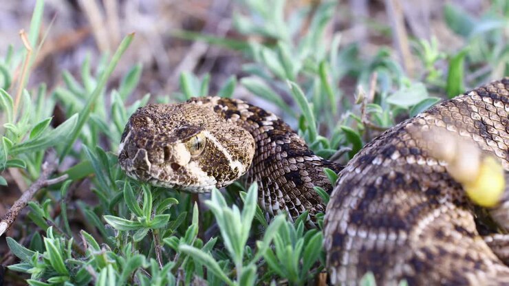 Static video of a Western Diamondback Rattlesnake
