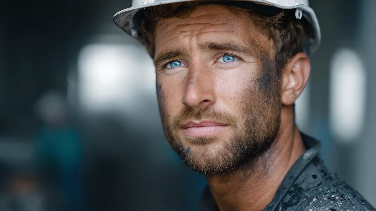 A Determined Construction Worker: Capturing the Resilience and Grit of a Skilled Laborer in the Face of Challenges in the Construction Industry