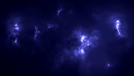 nube de tormenta de relámpagos en animación de bucle sin costuras