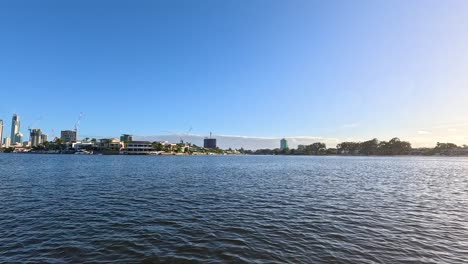 scenic river cruise with city skyline views