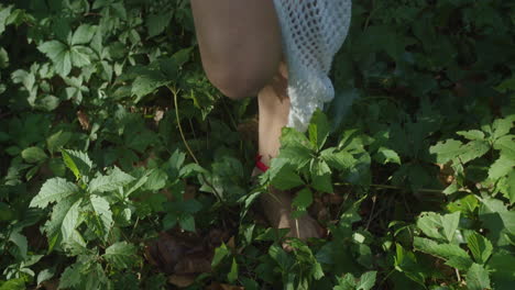 beautiful shot of the legs of a woman