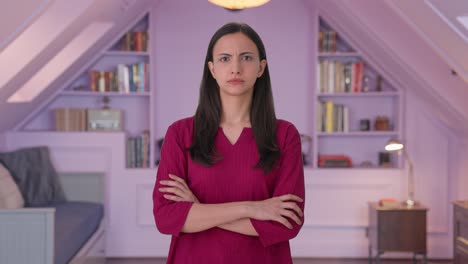 Serious-Indian-woman-staring-at-the-camera