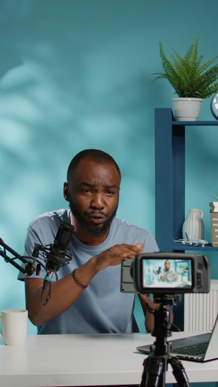 Podcast recording in the studio