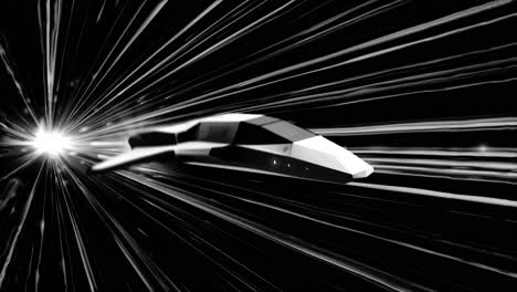 spaceship in hyperspace