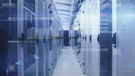 animation of data processing over computer servers