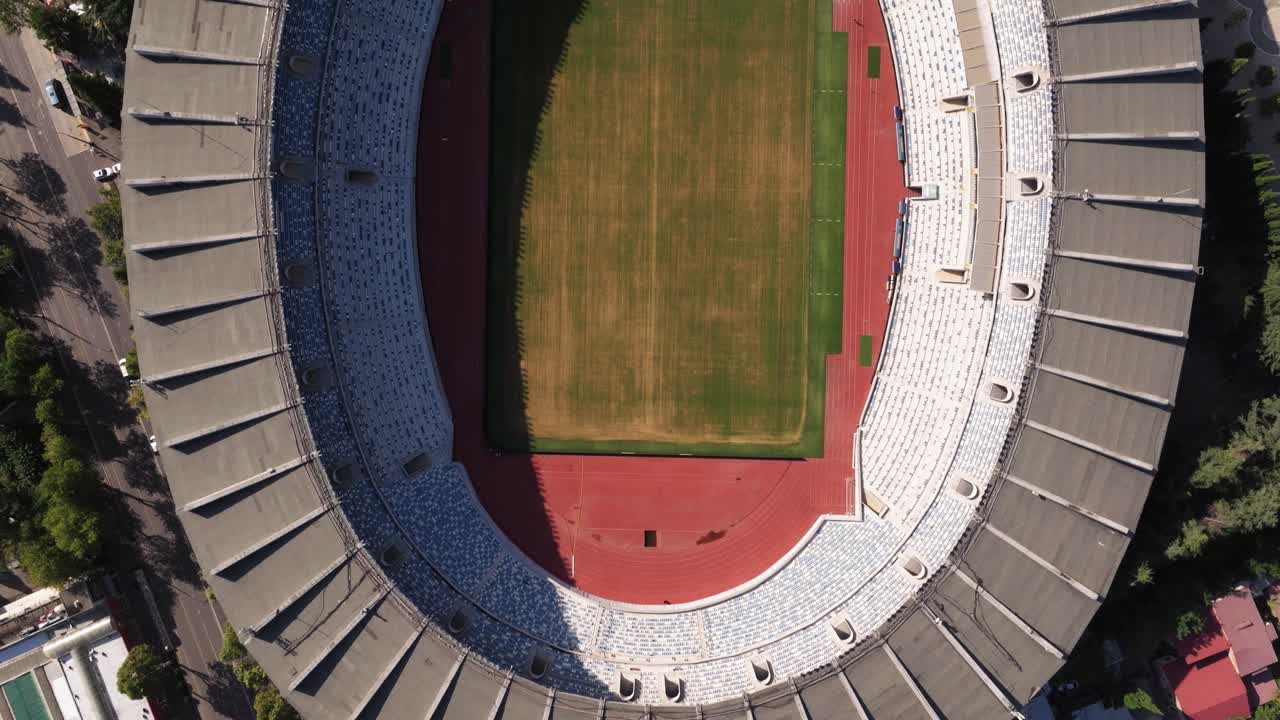 Top Down Drone View Above Boris Paichadze Dinamo Stadium