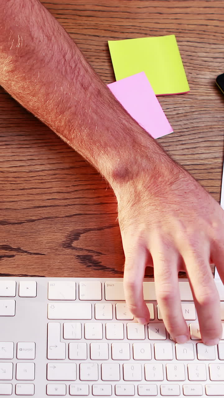 Man using graphic tablet
