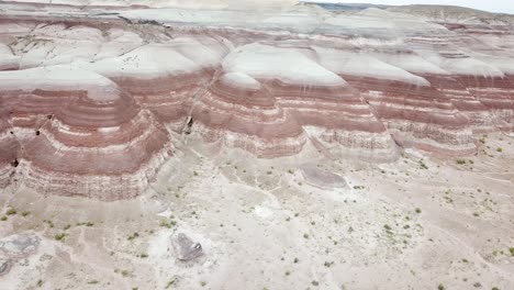 vista aérea de colinas de piedra erosionadas en utah usa