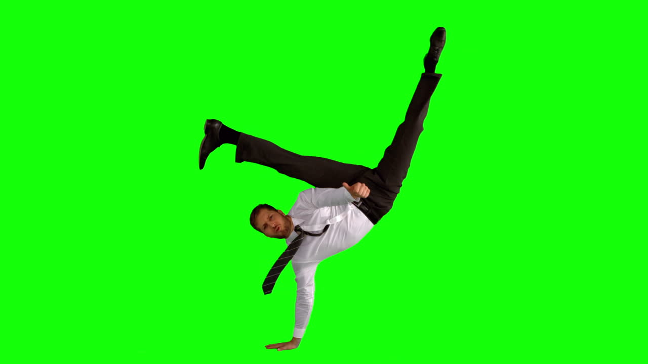 사업가 브레이크 댄스