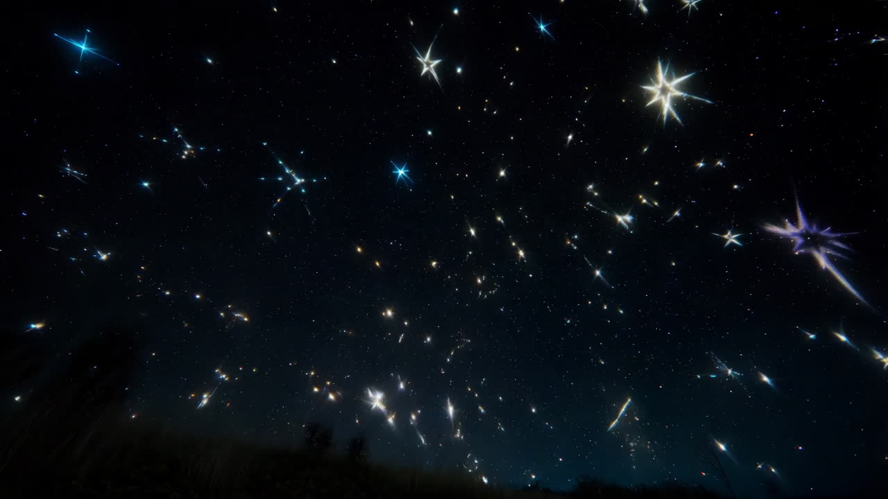 el cielo estrellado de la noche