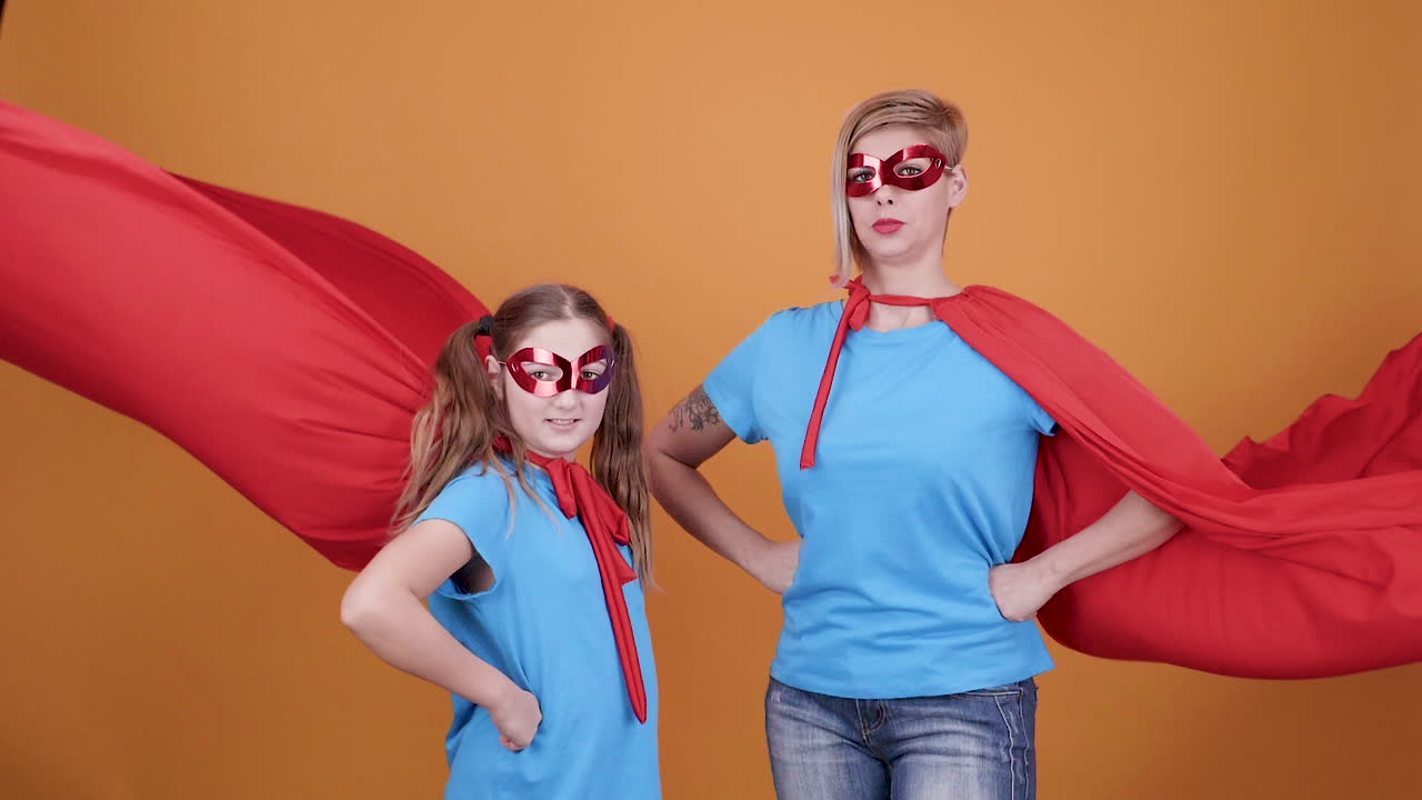 Mother and Child Superhero Duo
