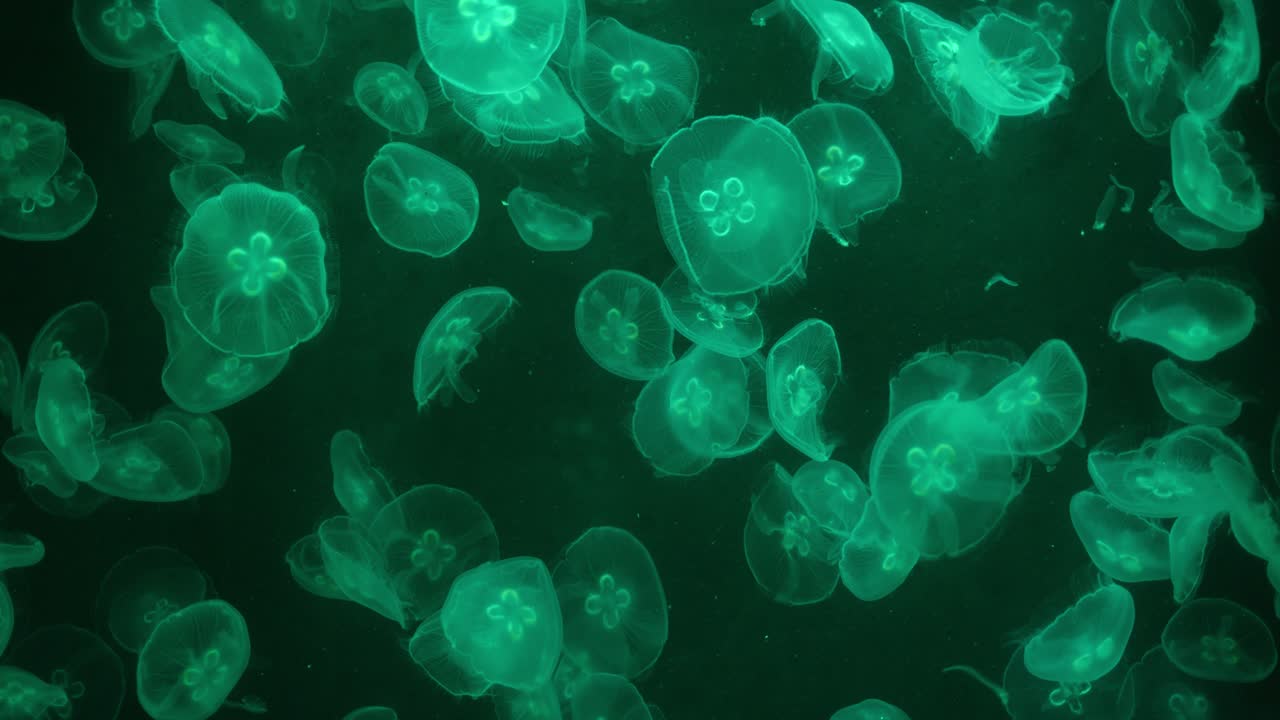 Beautiful jellyfishes Free Stock Video Footage