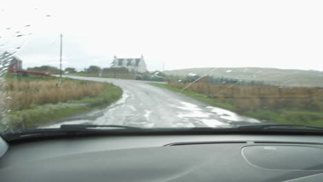 driving on road in scotland