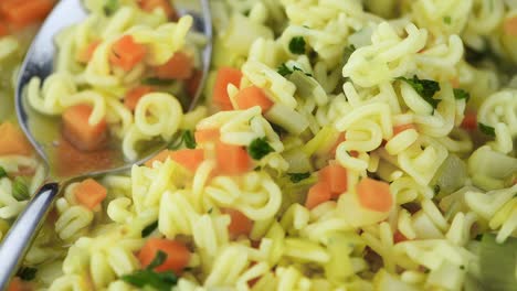 sopa de alfabeto casera en una placa giratoria (con bucle sin costuras)