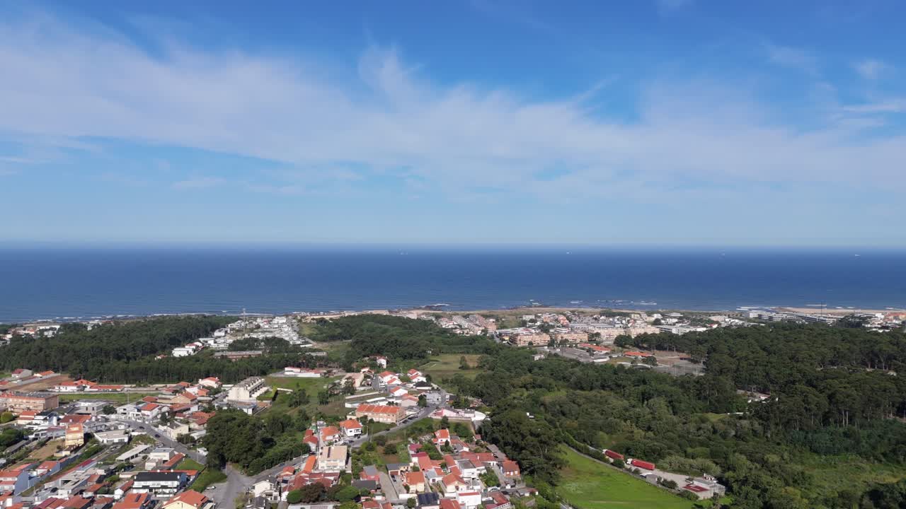 마달레나 해변 과 빌라 노바 데 가이아 파노라마 뷰 - 포르투갈