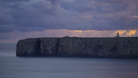 Leuchtturm-Von-Cabo-De-Sao-Vicente-Leuchtturm-In-Sagres,-Portugal