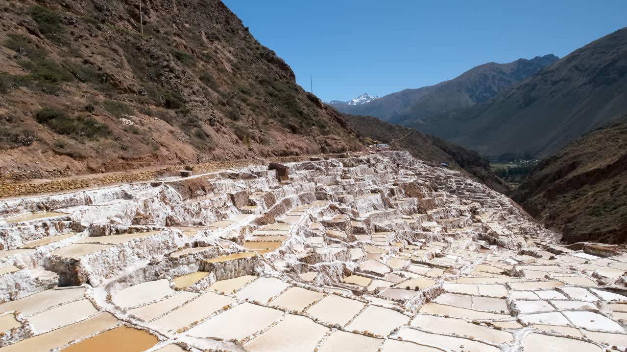 Discover the breathtaking Maras Salt Flats, a spectacular natural wonder in Peru's Sacred Valley. The stunning, ancient terraces carved into the mountainside for salt production