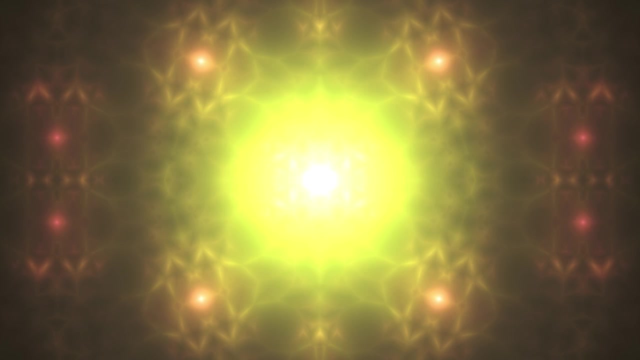 Loop Continuo di Motivo Frattale Caleidoscopico Luminoso Astratto