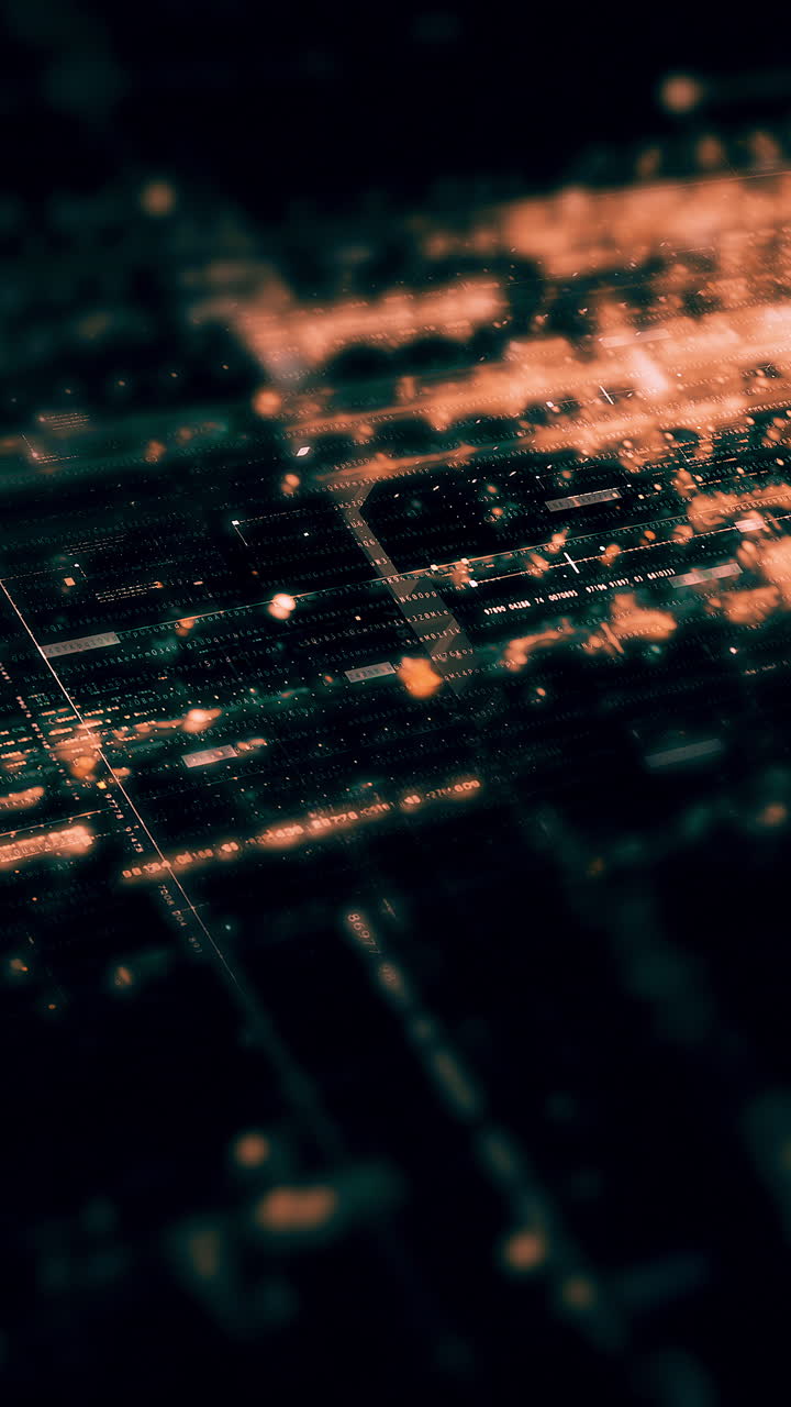 metaverso futurista telemetría de datos digitales de alta tecnología con números encriptados visualización de fondo dinámico para pantalla de formato vertical de escritorio de computadora