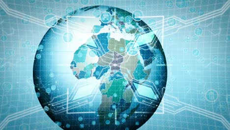 animation of colorful globe