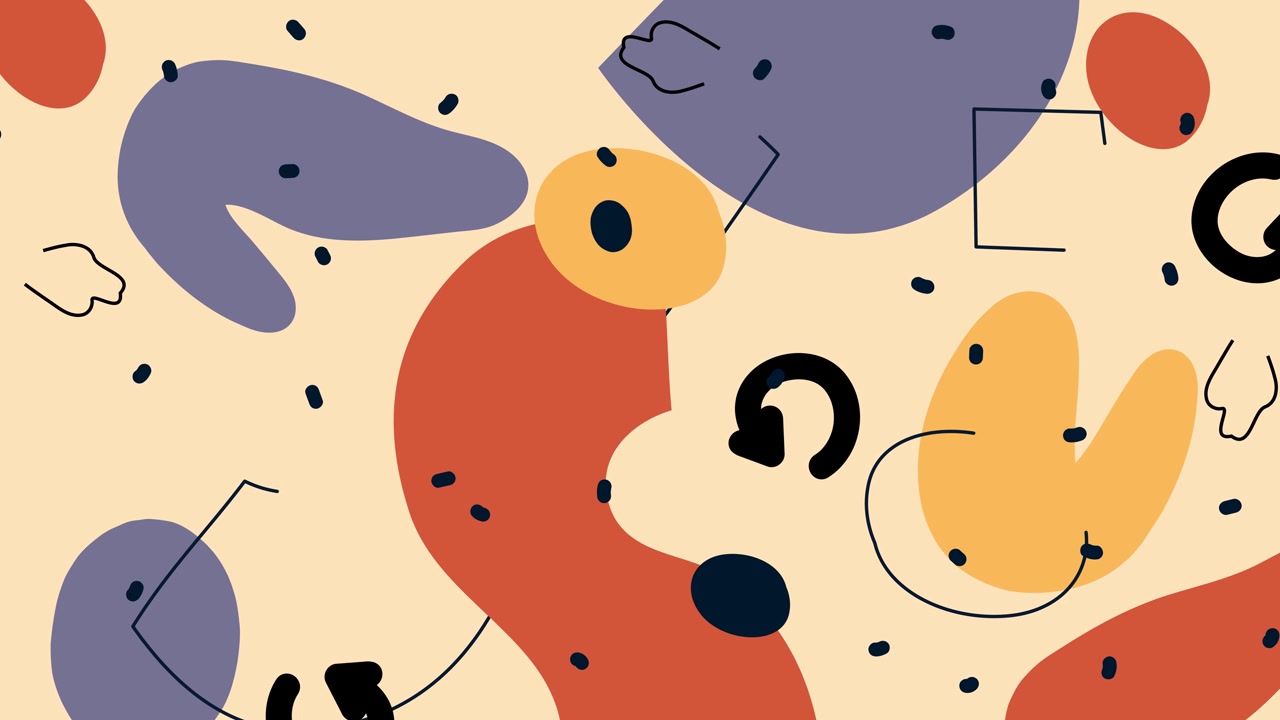 Dynamic Abstract Motion Graphics with Colorful Moving Shapes