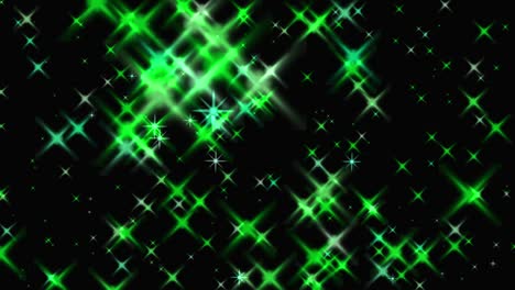 animación de partículas de estrellas brillantes gráficos de movimiento
