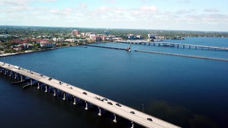 hoher luftauszug manatee river in der nähe von bradenton, florida