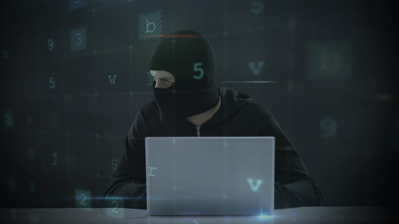 compuesto digital de un hacker