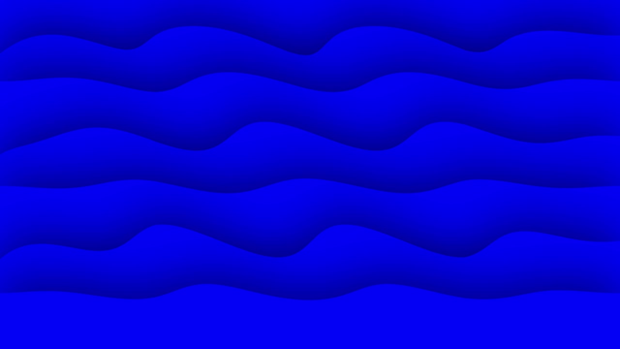 Dark blue paper waves abstract motion design. Elegant wavy background. Seamless loop. Video animation