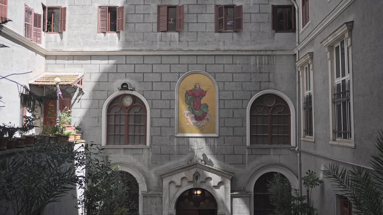 역사적인 고대 그리스 교회 4k