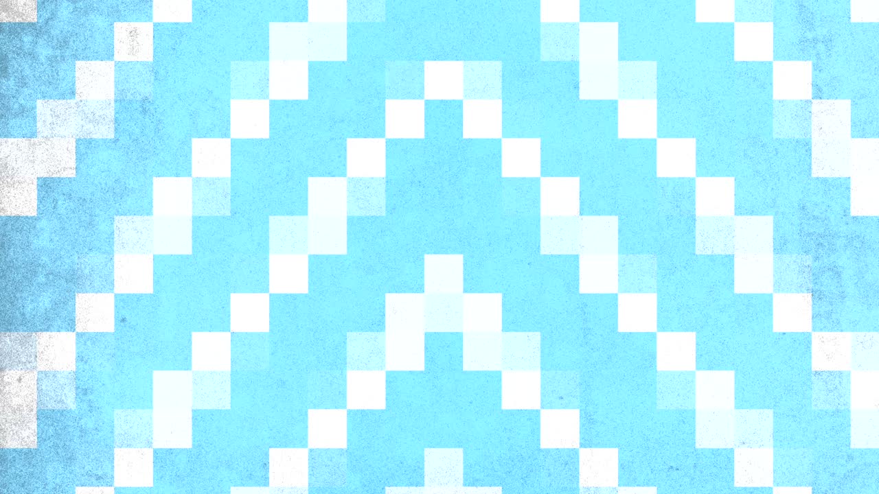 8비트 아키텍처의 모션 그라데이션 파란색 작은 픽셀