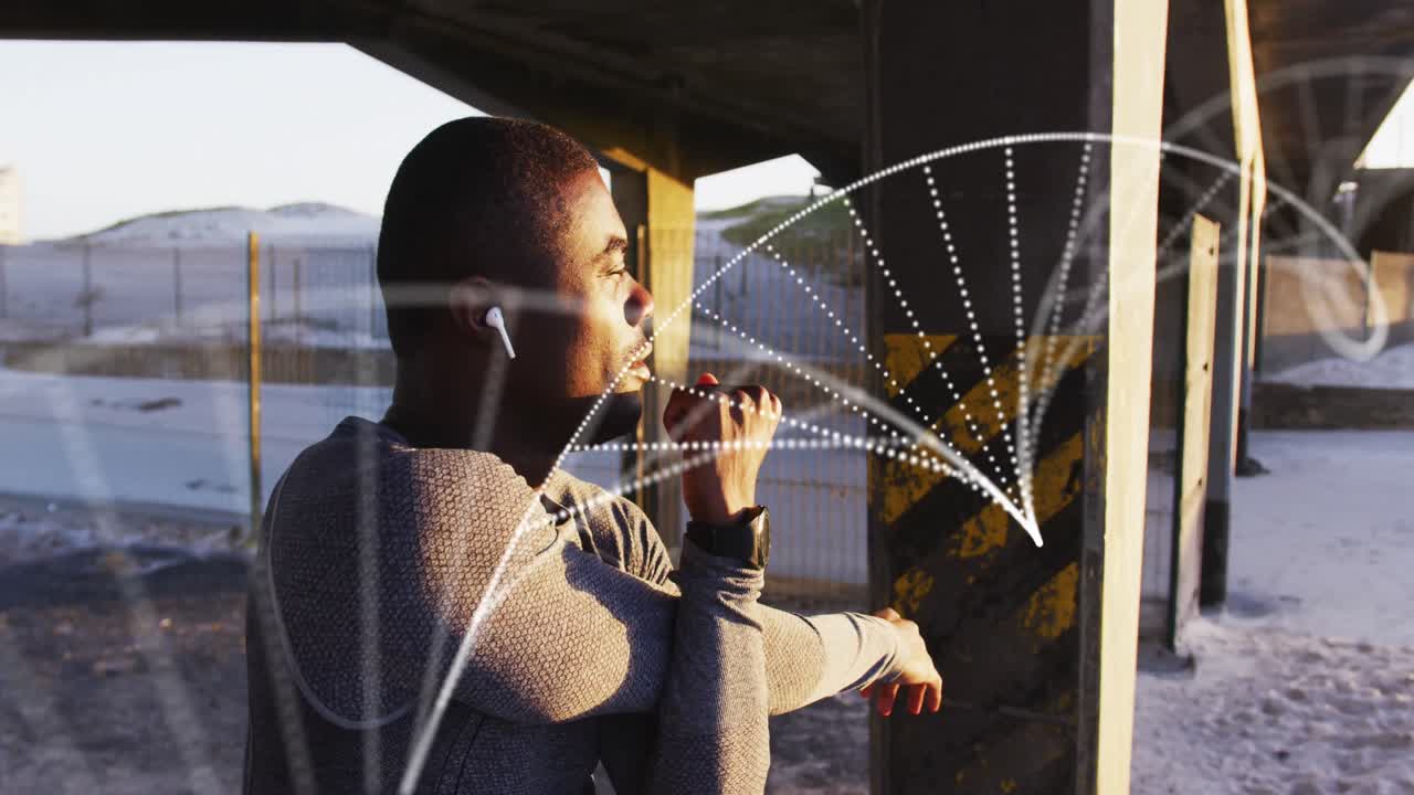 아프리카계 미국인 남성의 dna 줄무를 는 애니메이션