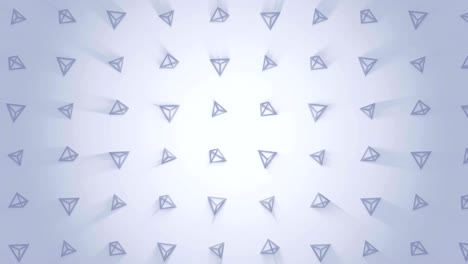 patrón de pirámide geométrica. baile de pirámides. animación de bucle de símbolo de negocio. diseño de red de negocios.
