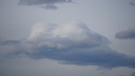 closeup time lapse of a big lenticular cloud