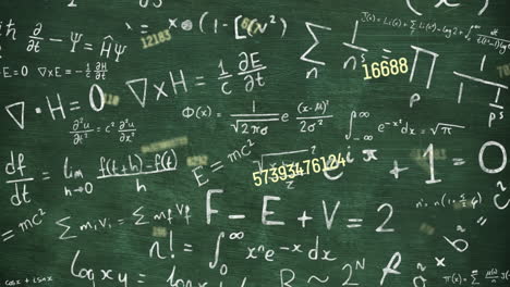 Animation-of-moving-mathematical-formulas-on-dark-background