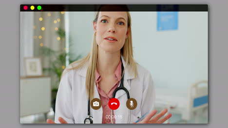 Video-call,-screen-and-doctor-consulting-online