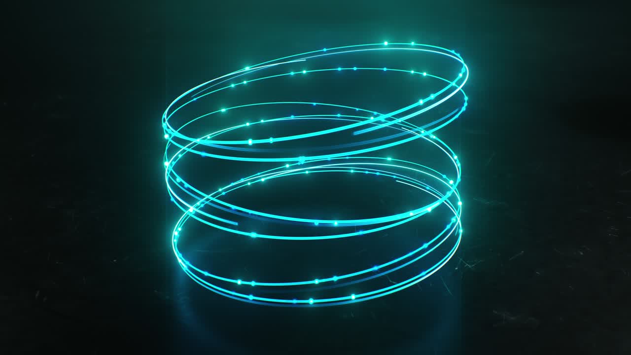 반사 바닥의 네온 도를 따라 날아다니고 박이는 순환