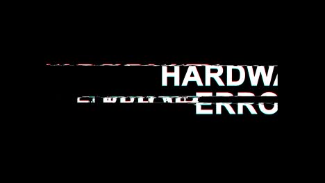 hardware error glitch effect text digital tv distortion 4k loop animation