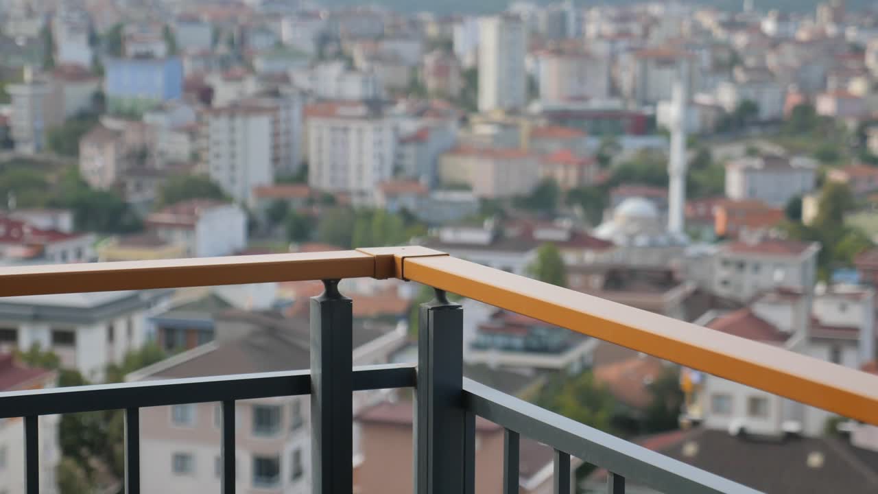 vista de la ciudad desde la esquina del balcón