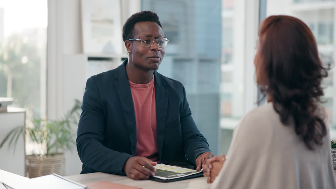 Job interview in an office