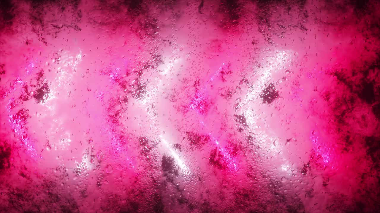 은 표면에 분홍색과 색 네온 빛