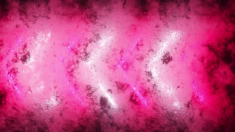 luz de neón rosa y blanca en una superficie húmeda