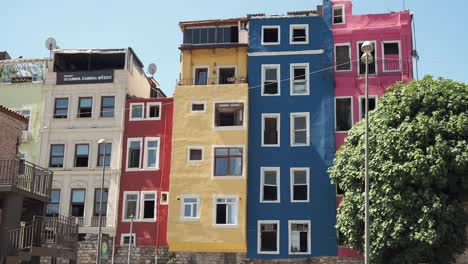 colorful houses in istanbul